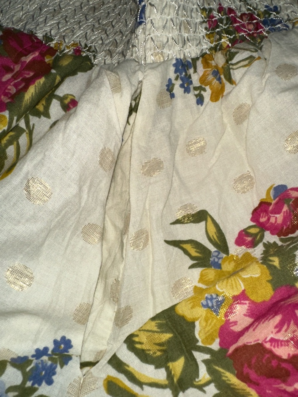 House of Harlow 1960 Ivory Maxi Skirt with Pink, Blue & Yellow Floral Print - Picture 8 of 10